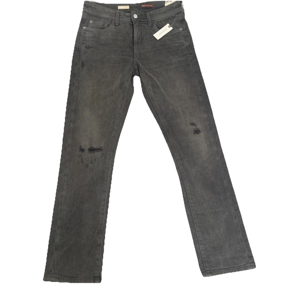 NWT Anthropologie Pilcro Women's Jeans Boyfriend Slim 29 Grey Wash Distress $139